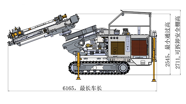 KSQ31潛孔式采礦鉆車